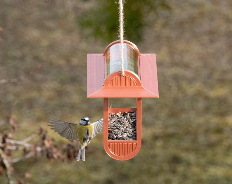 mangeoire à oiseaux design panoramique cuivre image 6