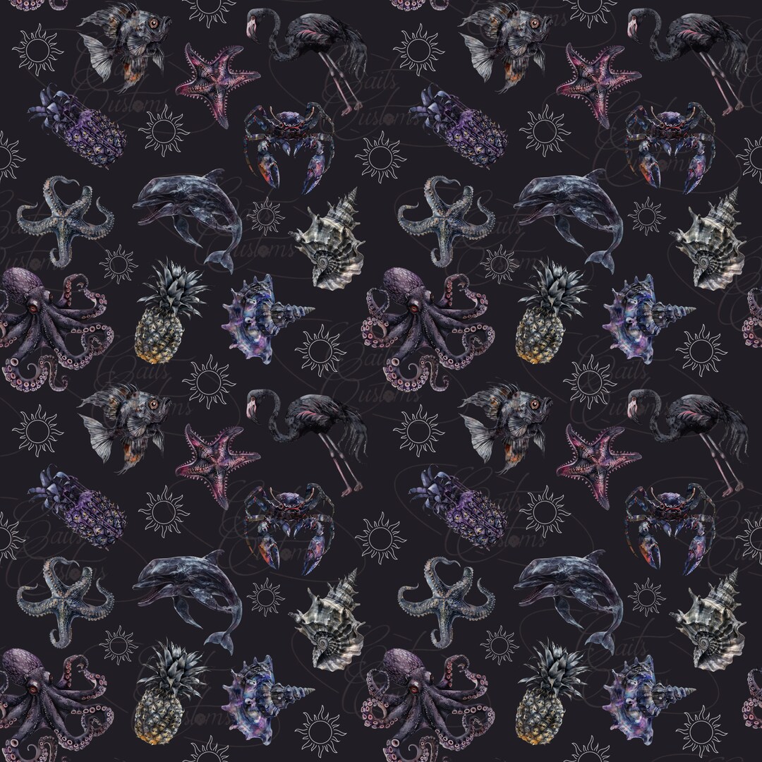 Ocean Grunge Seamless Pattern - PNG Digital Download - Etsy