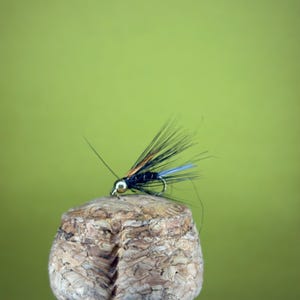 Crazy Black Psycho Prince Nymph – Brass Bead Head – Size 12