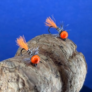 UV Mottled Bead Perdigon Jig Nymph – Barbless Euro Fly, Size #20