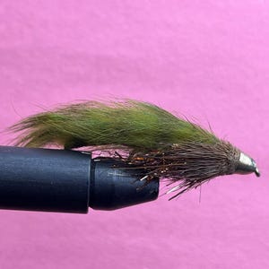 Bow River Bugger – Olive | Hook Size 6 | Hand-Tied Streamer Fly for Trout, Bass, and Steelhead