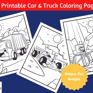 10 Awesome Car and Truck Coloring Pages for Kids (volume 1), Car ...