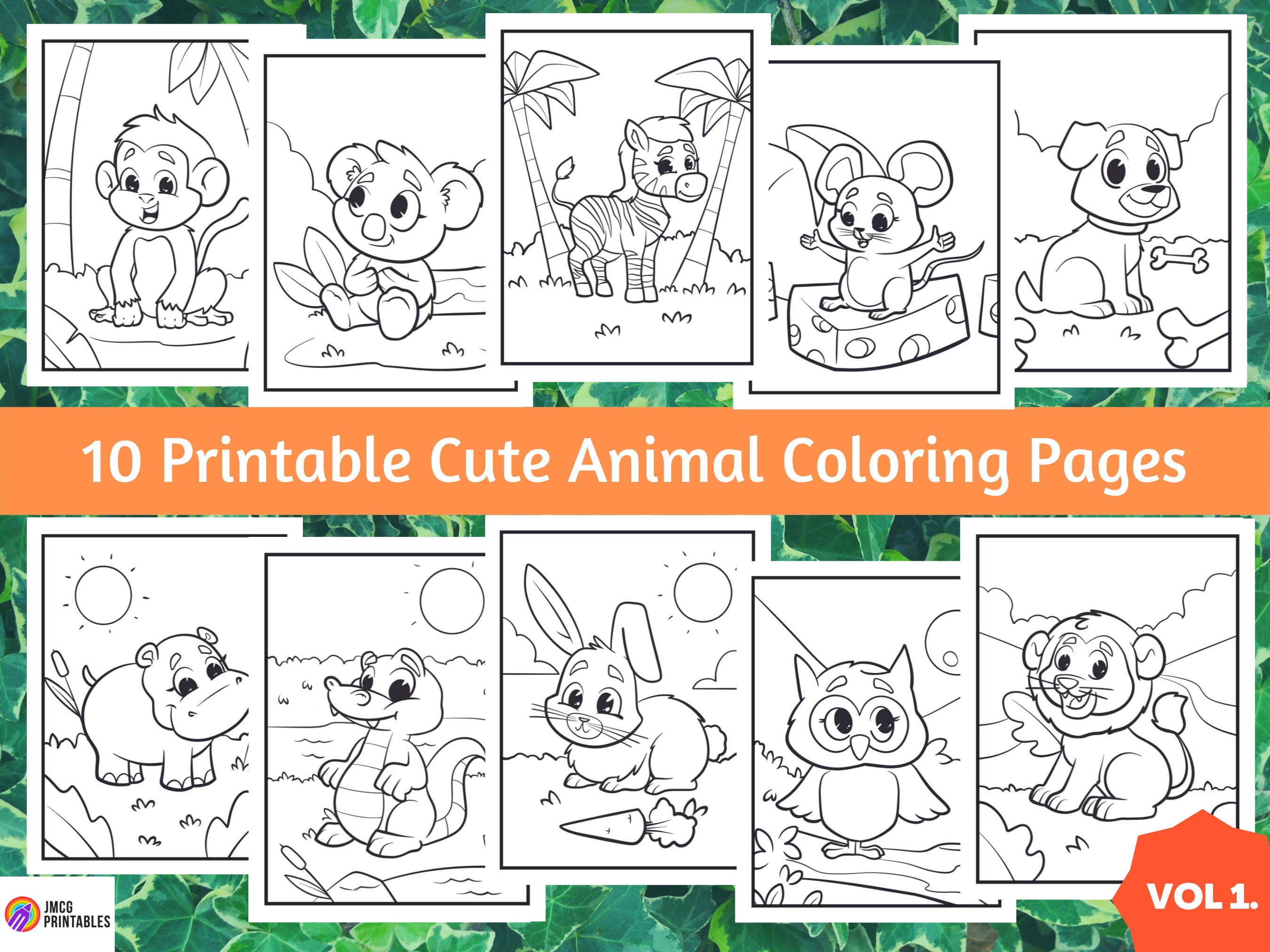 Free Printable Cute Coloring Pages for Kids