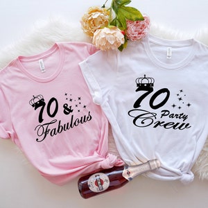 70th Birthday Crew Shirts,70th Birthday Shirts,70th Birthday Gifts , Birthday Group Shirts, Birthday Crew Shirts, Birthday Party Shirts