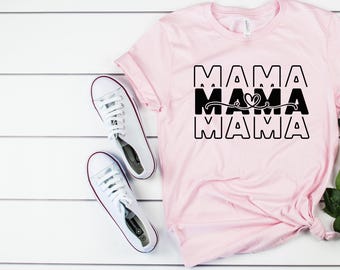 Retro Mama Graphic T-Shirt, Mom Life Tee