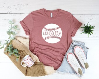 Baseball Mom Shirt, Baseball T-shirt, Cute Baseball Shirt, Baseball Mom T-Shirt, Sports Mom Shirt, Baseball Fan Shirt, Baseball Lover Gift,