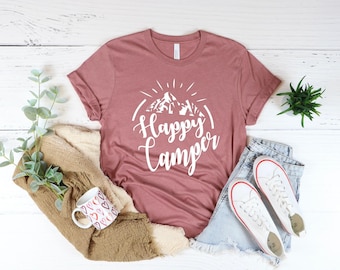 Happy Camper T-Shirt: Adventure Camping Shirt