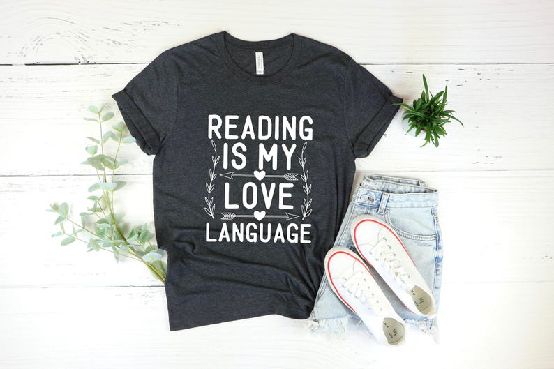 Funny Reader T-Shirt: Reading is My Love Language, Soft Unisex Tee image 2