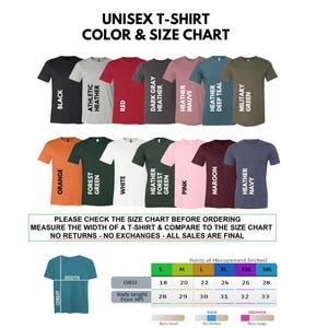 a t - shirt with different colors and sizes