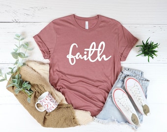 Faith T-Shirt: Christian Vertical Cross Religious Shirt