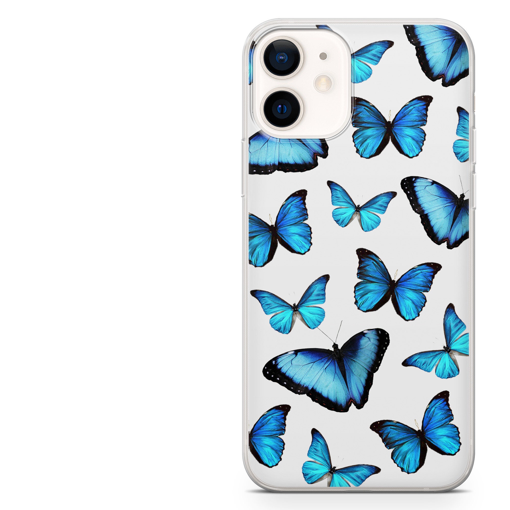Butterfly Phone Case, Cute Butterflies Print Cover for iPhone 15 Pro