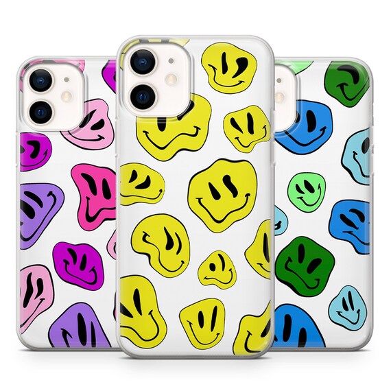 Trippy Smiley Face Case Melting Droopy Phone Cover for Iphone Etsy Ireland