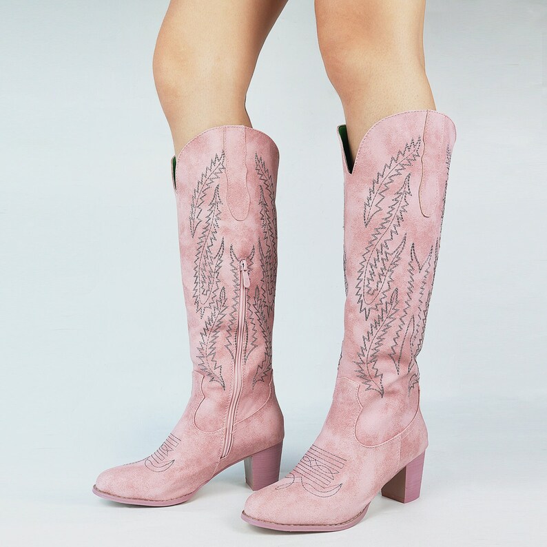 The Pink Cowboy Boots Etsy