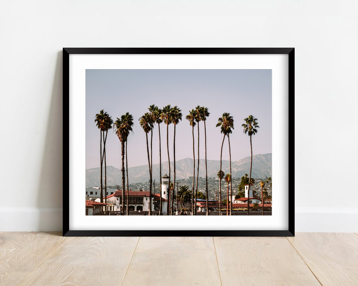 Santa Barbara Wall Art California Wall Art Coastal Wall Art Etsy