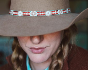 The Prairie - Beaded Western Hatband
