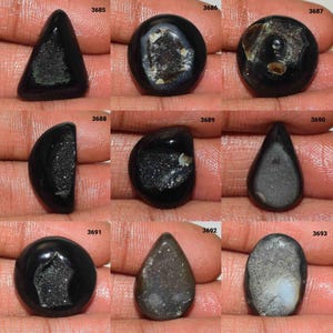 op Grade Black agate Sugar Druzy cabochon, Black Agate Druzy Gemstone, Loose Agate Gemstone Use jewelry, In Low pirce Black Agate Druzy,
