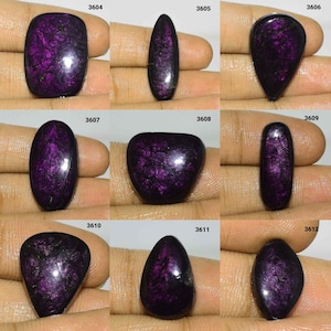 Unieke purpurite edelsteen, natuurlijke purpurite cabochon, purpurite sieraden, purpurite, edelsteen cabochon, losse steen, hand polish cabochon,