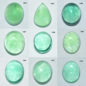 Top Quality Green Flourite Cabochon, Flourite Gemstone Jewelry, Natural Flourite Gemstone, Hand Polish Flourite Cabochon, Wholesale Price,