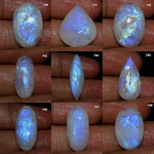 Natural Rainbow Moonstone Gemstone, Loose Rainbow Moonstone Stone Use Jewelry, Rainbow Moonstone cabochon, Rainbow Moonstone Stone,