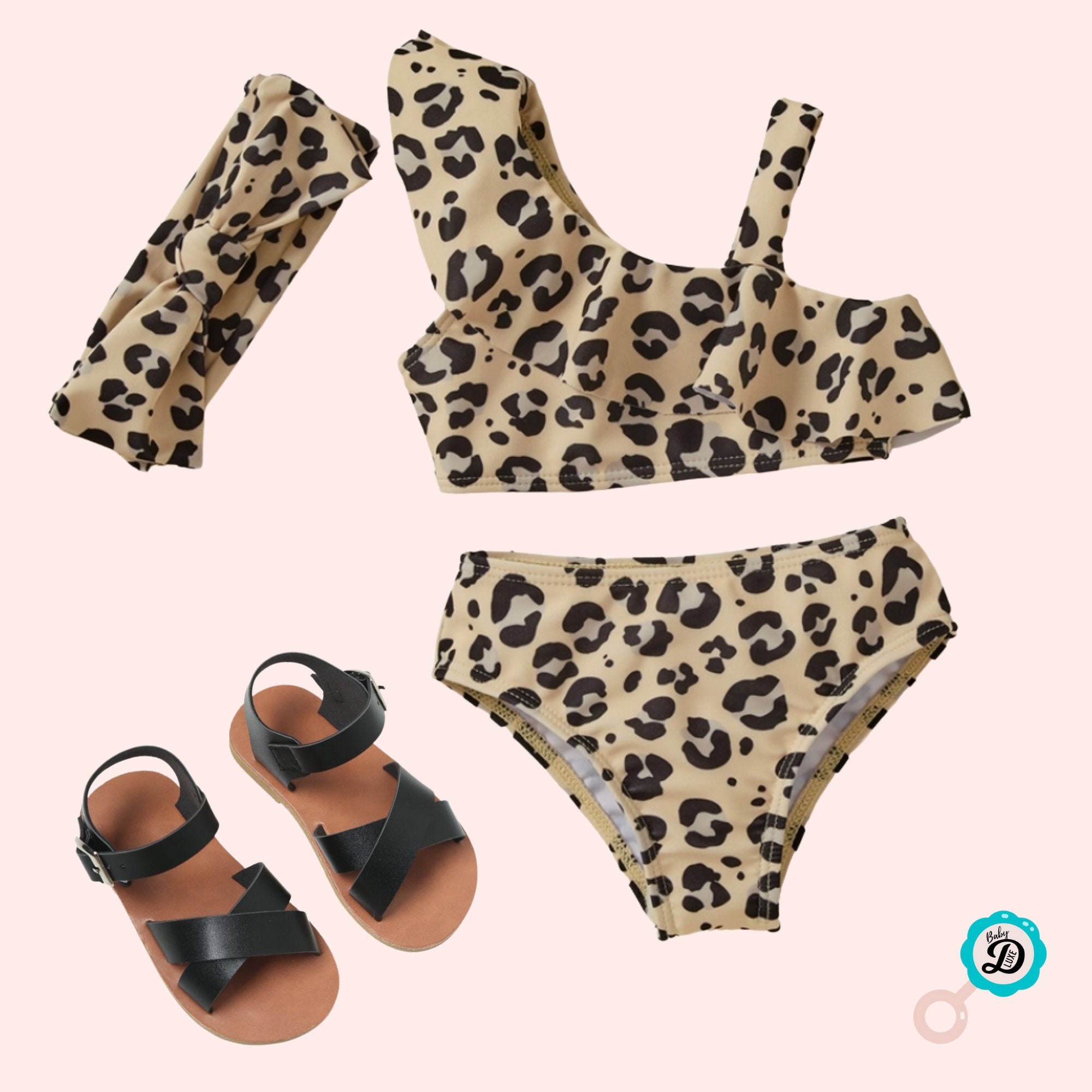 Girls Leopard Swimsuit Toddler Swimsuit Baby Girl Swimsuit Etsy