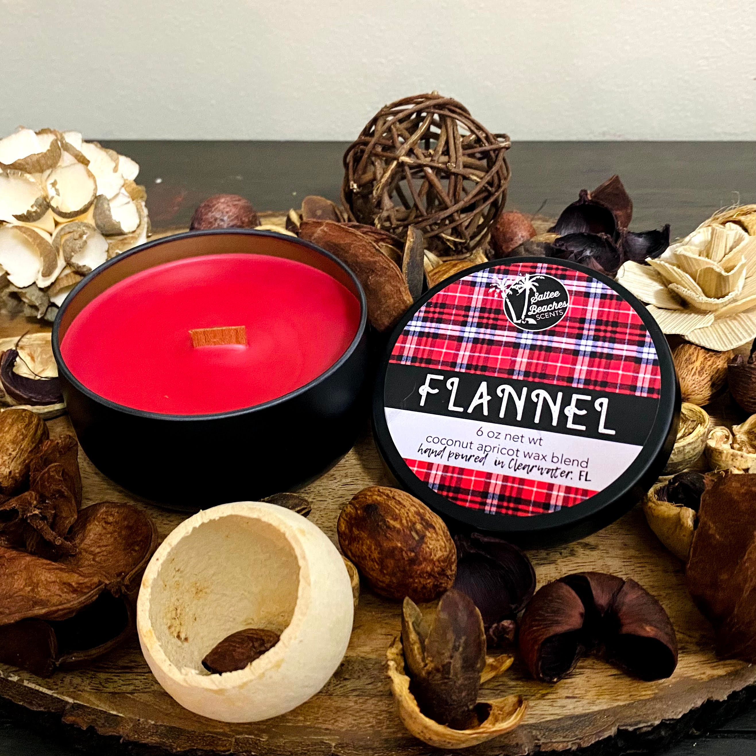 Flannel Homemade Scented Candles Fall Candles Holiday Etsy