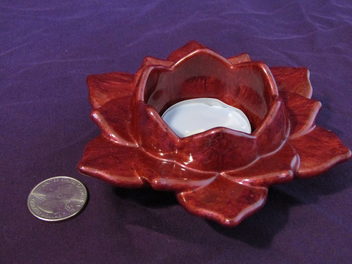 Resin Lotus Votive Candle Holder Etsy