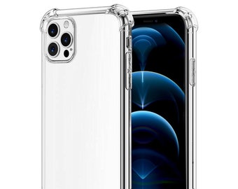 For All Apple iPhone Models - Clear Shockproof Bumper Gel Case Cover