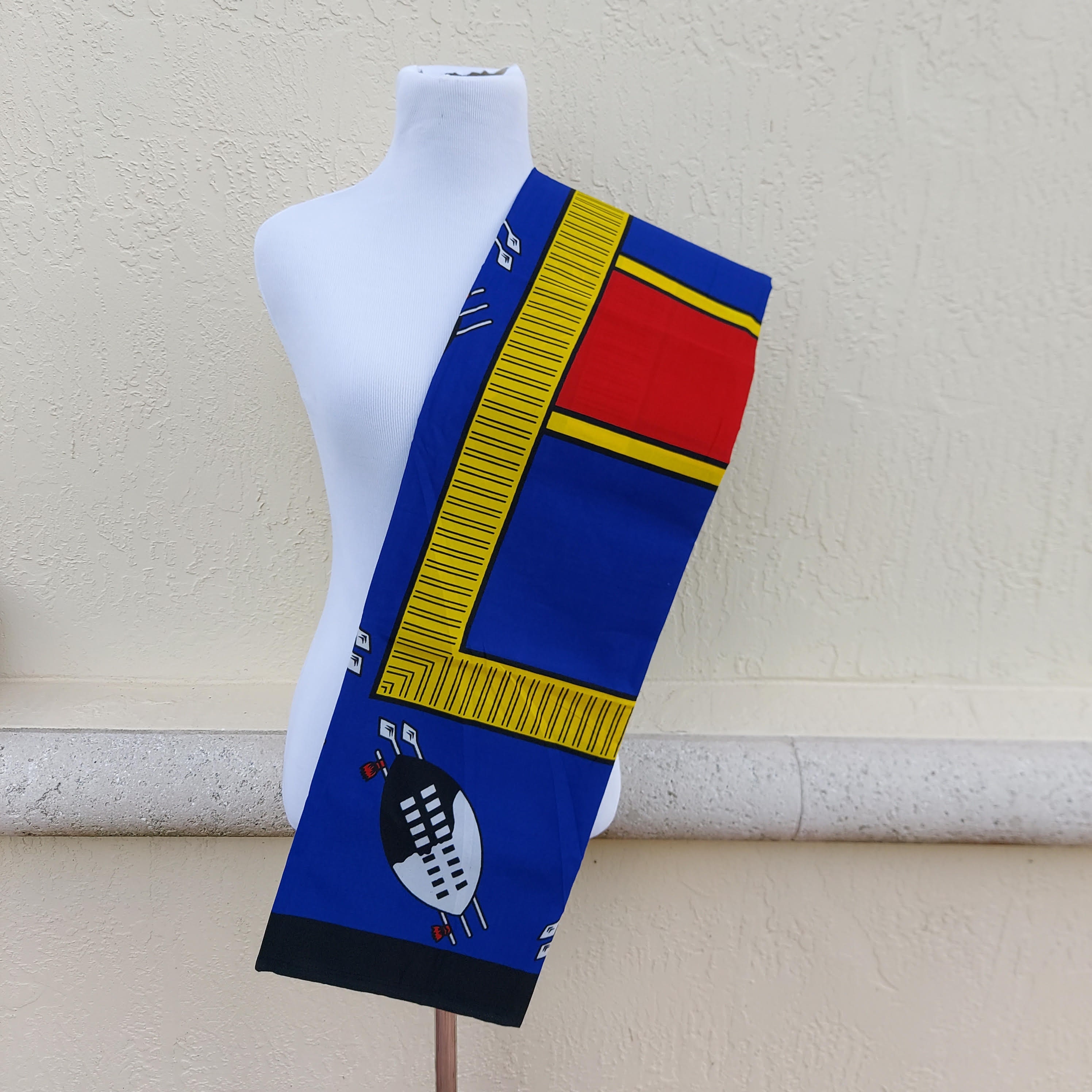 Swazi Blue Shields Lihiya/fabric Etsy