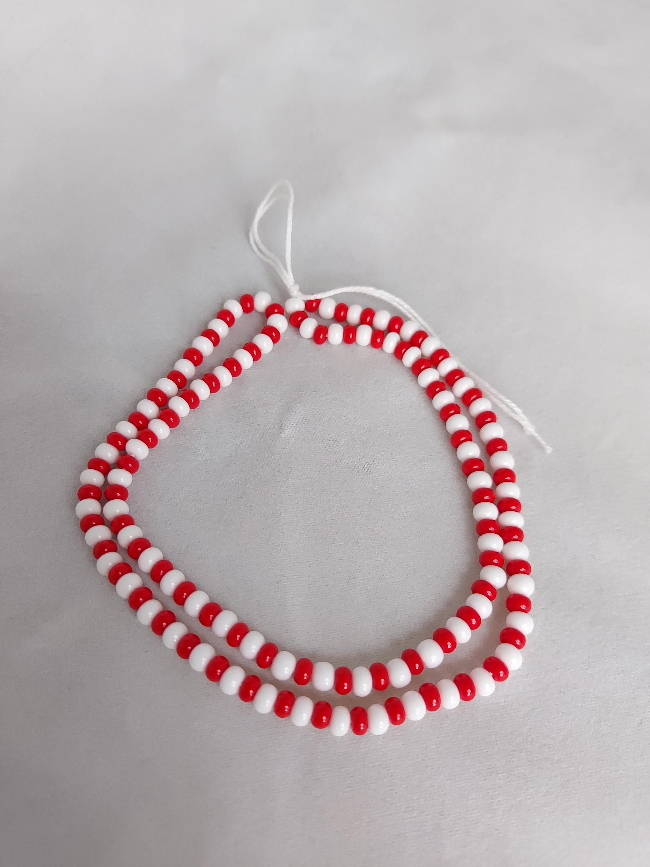 Sangoma/makhosi Ankle and Wrist Beads Strip. Solid Color Beads Etsy