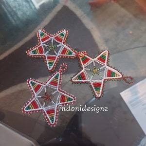 Beaded Christmas tree Ornaments