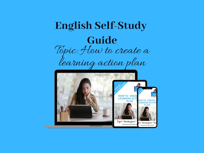 English Self Study Guide Topic: How to Create a Learning Action Plan - Etsy