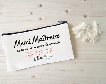 Trousse Maîtresse / Nounou / Atsem /  "Merci de m'avoir montré le chemin"/ Cadeau fin d'année