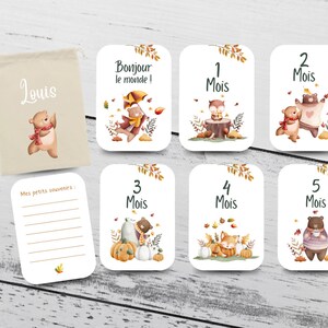 Cartes Étapes Bébé / Automne / Pack 1ère année / Cadeau de naissance / Cadeau Baby Shower