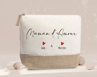 Trousse Personnalisée / Trousse Maman d'Amour / Cadeau / Anniversaire / Fête des mères / Fête des mamans / Noël