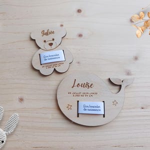 Bracelet de Naissance / Support pour bracelet de naissance personnalisé / Idée Cadeau Naissance / Cadeau Baby Shower