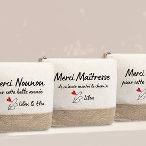 Trousse Maîtresse / Nounou / Atsem /  "Merci de m'avoir montré le chemin"/ Cadeau fin d'année