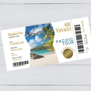 billet avion annonce grossesse