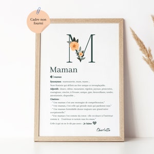 Affiche Maman personnalisée / Affiche Fête des mamans personnalisée / Cadeau Fête des mamans / Fête des mamans / Fête des mères / Maman image 1