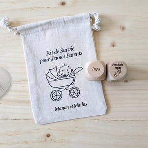 Dés de décision / Kit de survie Jeunes Parents / Idée Cadeau Naissance / Cadeau Baby Shower