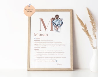 Affiche Maman personnalisée / Affiche Fête des mamans personnalisée / Cadeau Fête des mamans / Fête des mamans / Fête des mères / Maman