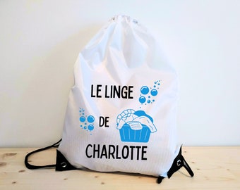 Sac à linge sale personnalisé Grand sac à linge 100% coton -  France