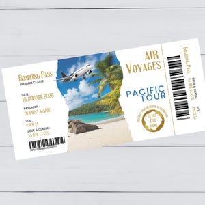 billet avion annonce grossesse