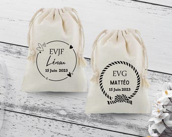 Pochon EVJF Personnalisé / Pochon EVJF / Pochon EVG  / Pochon personnalisé / Pochon mariage / Kit témoin / Cadeau témoin