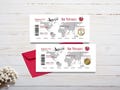 Pregnancy Announcement Plane Ticket product logo