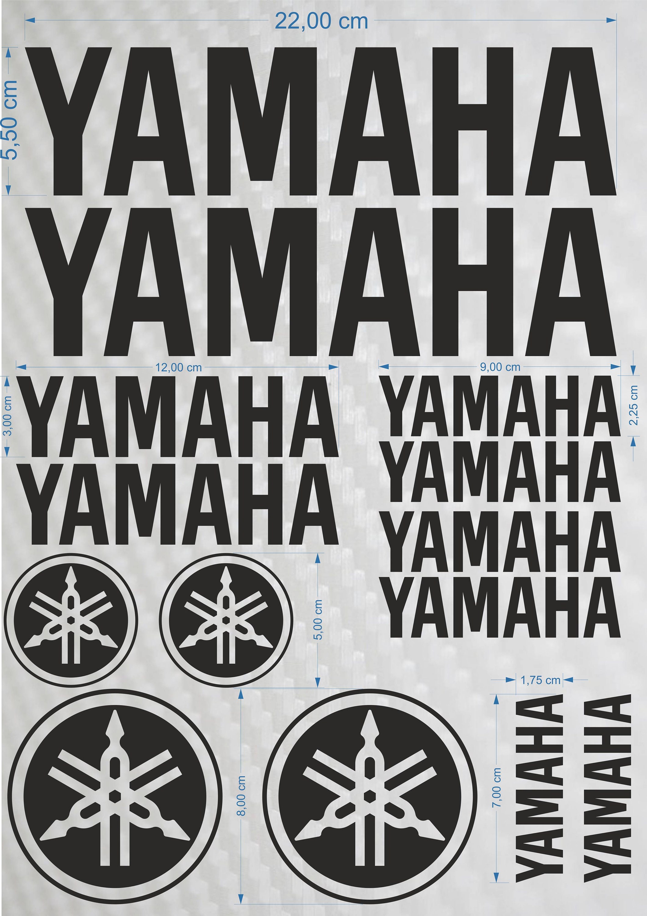 Yamaha Decals Stickers Set Kit Motorcycle Outboard Cowl Vinyl Etsy UK