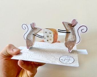 this is my cheese! - easy to make moving greeting card