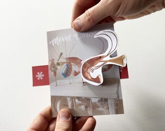 shrimp christmas card
