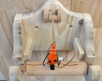 一輪車に乗ったエビ、説明を読む、トイレットペーパーホルダー - Etsy 日本