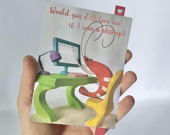 Shrimp on the PC - Mechanical Pop-Up Valentine’s Day Card, DIY – Print and Build