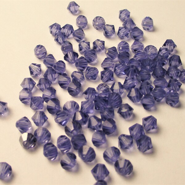 Swarovski Tanzanite Bicone, 5328, 3mm, 4mm, 4mmAB, 6mm